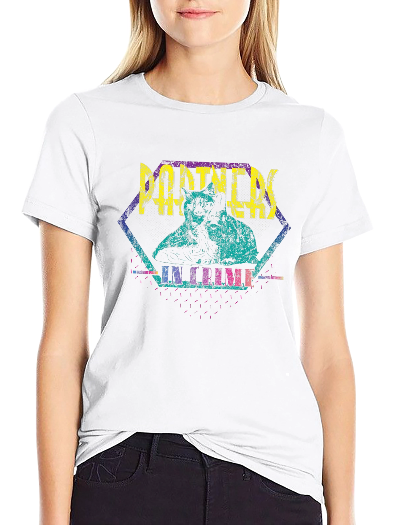 Partners in Crime Retro Graphic T-Shirt