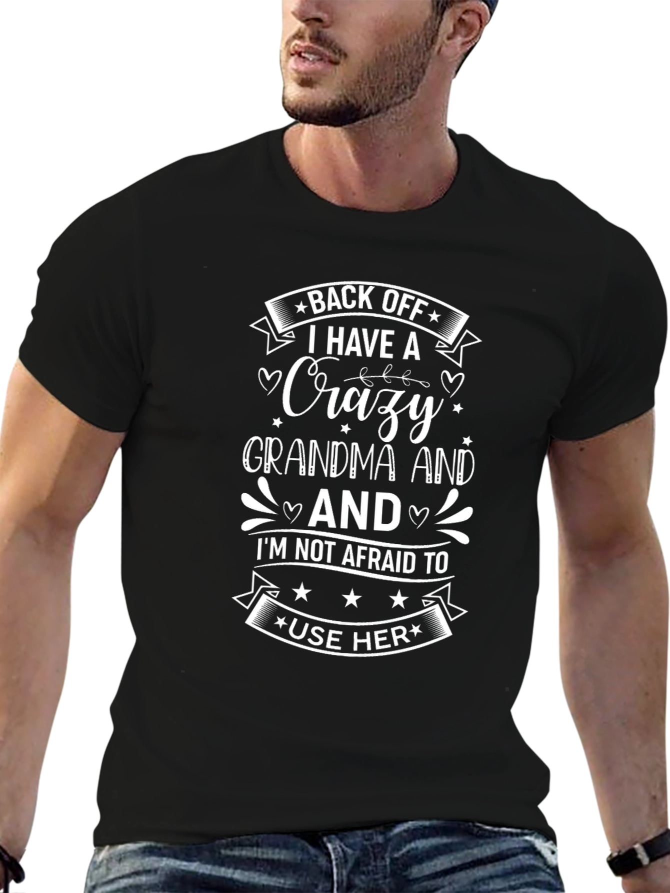 Crazy Grandma Graphic Tee - Back Off T-Shirt