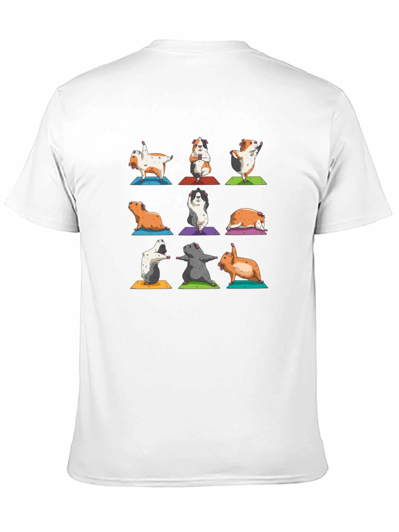 Guinea Pig Yoga Black T-Shirt