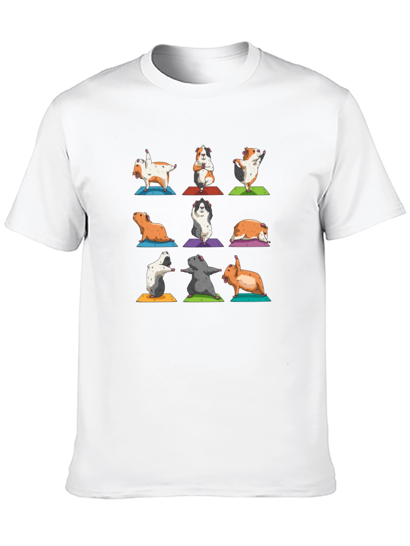 Guinea Pig Yoga Black T-Shirt