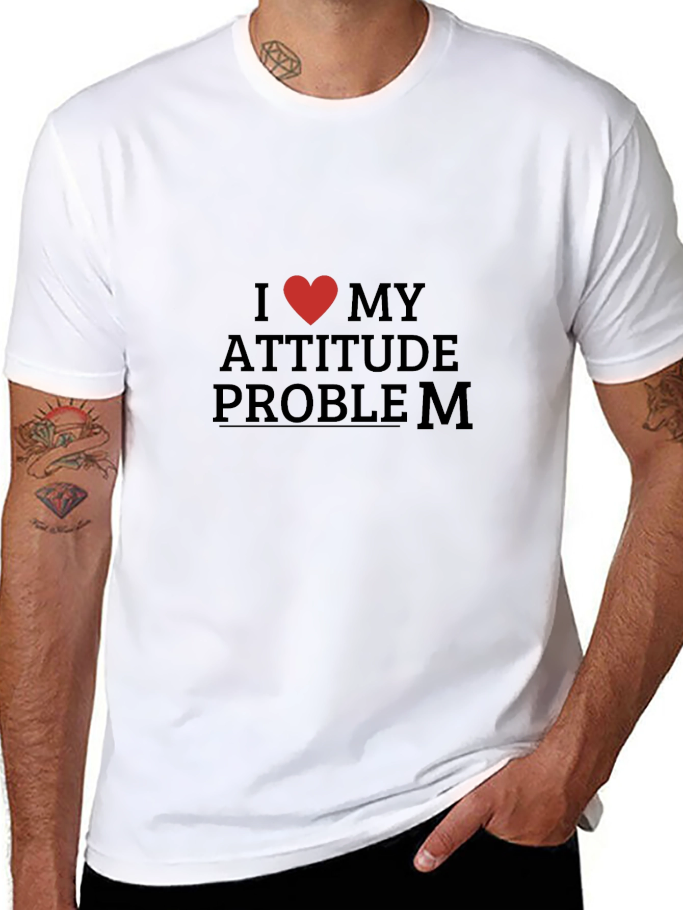 I Love My Attitude Problem Graphic Tee