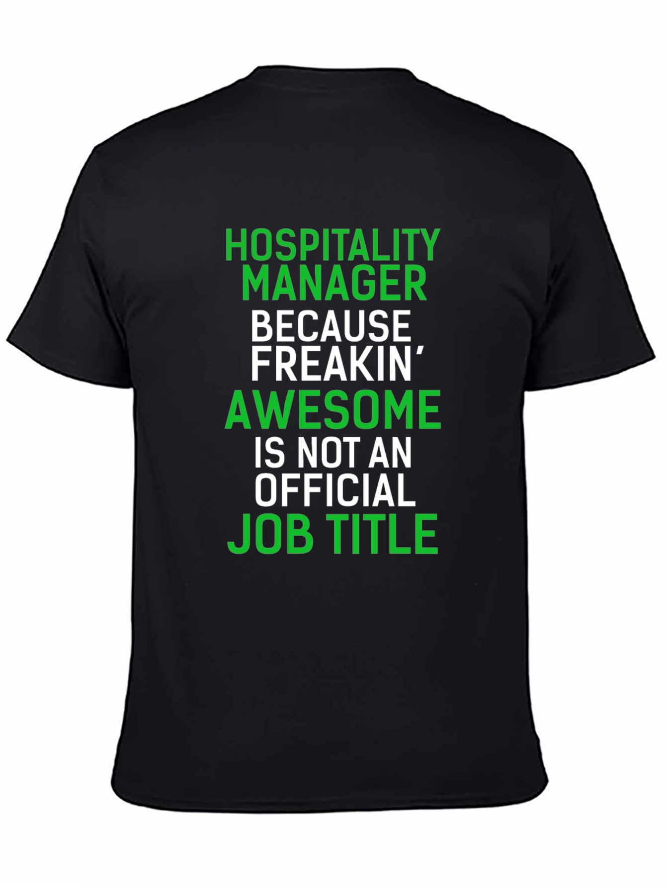 Hospitality Manager Awesome Job Title T-Shirt