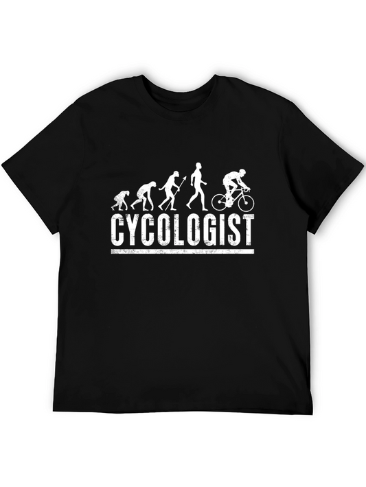 Cycololgist Evolution T-Shirt - Funny Cycling Tee