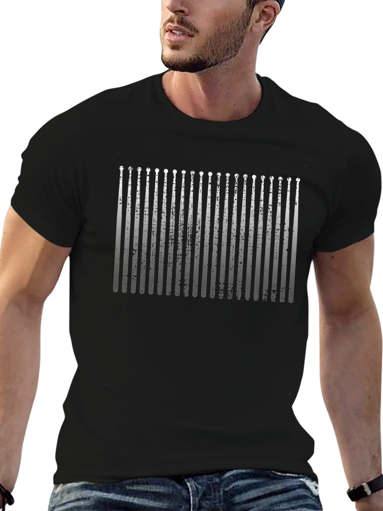 Drum Sticks Graphic T-Shirt - Music Lover Tee