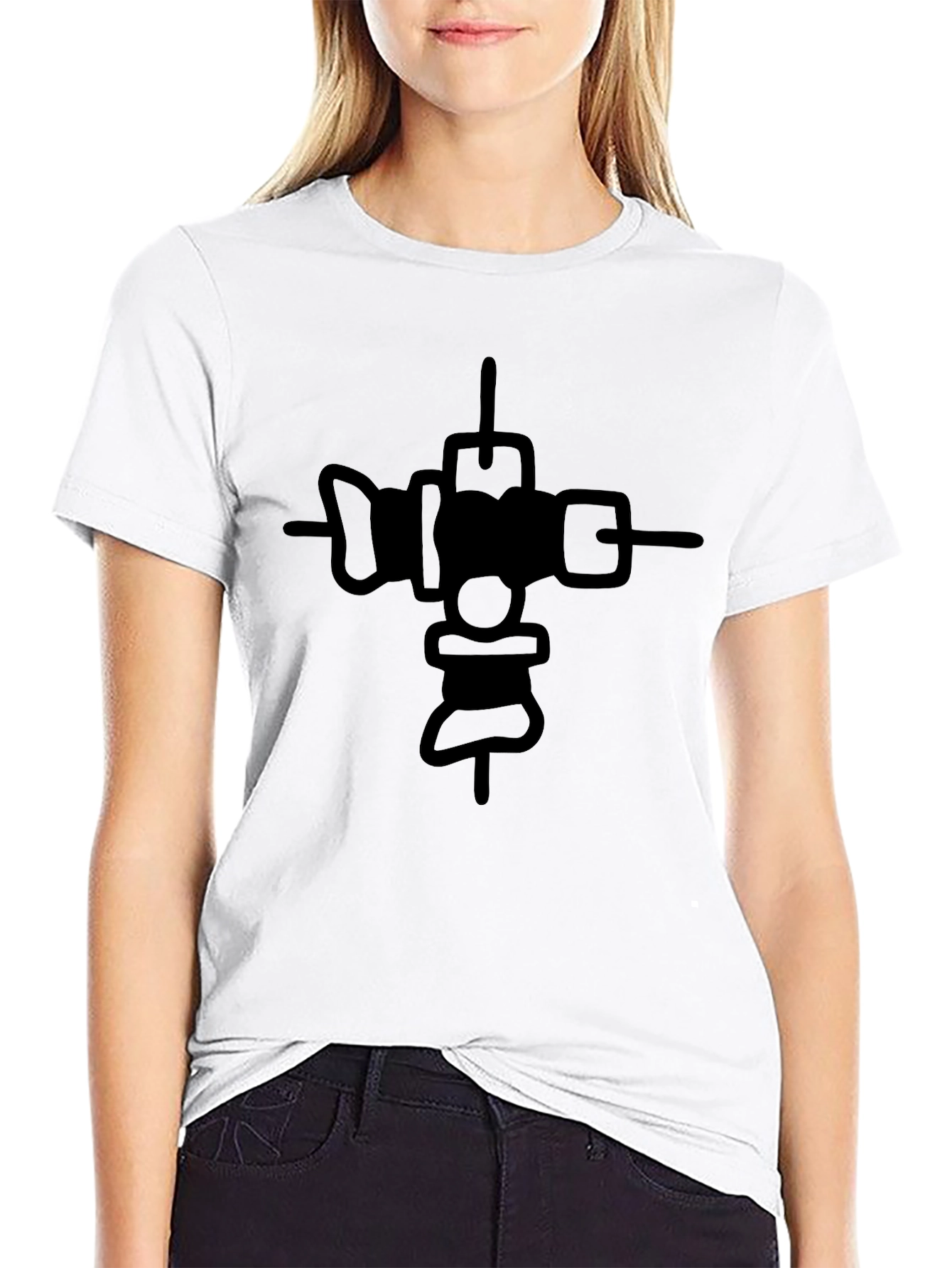 Abstract Graphic Black T-Shirt for Men