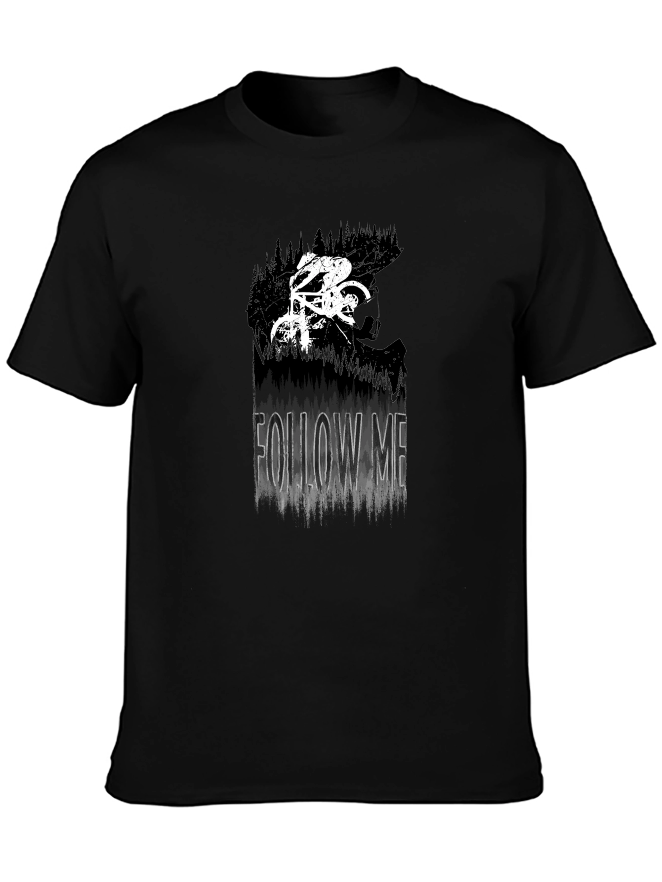 Follow Me Mountain Biker Graphic Tee