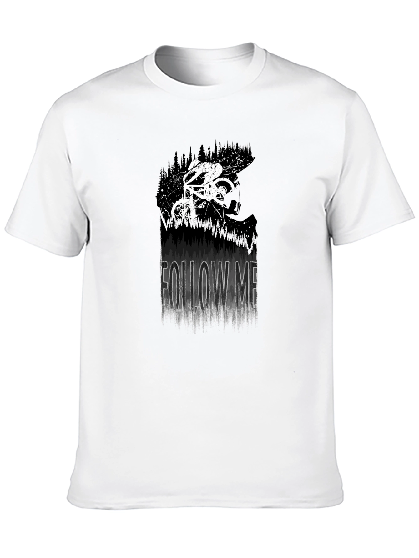 Follow Me Mountain Biker Graphic Tee