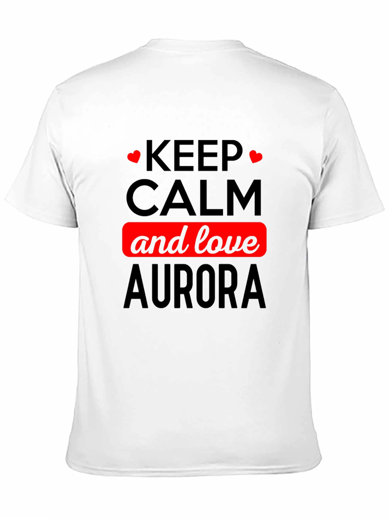 Keep Calm and Love Aurora Black T-Shirt