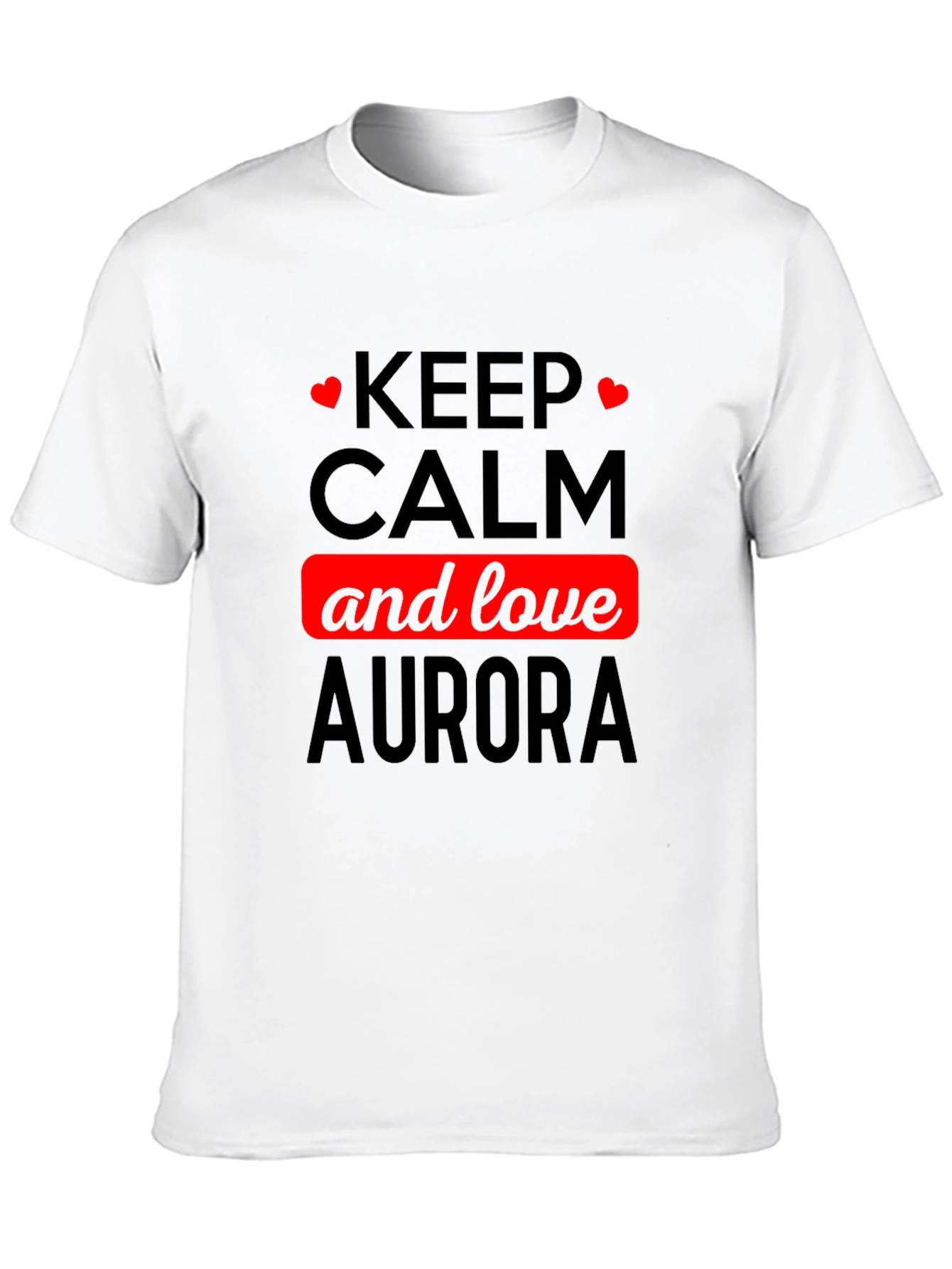 Keep Calm and Love Aurora Black T-Shirt