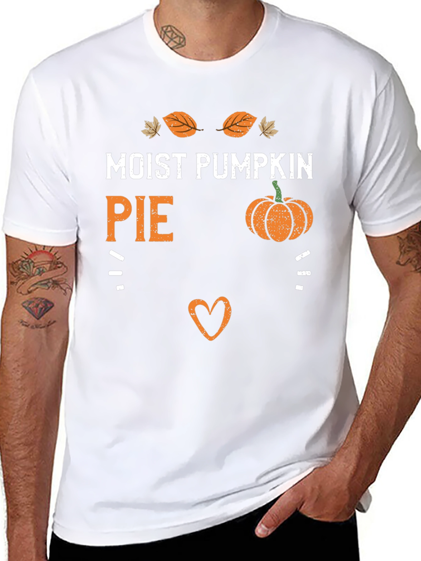 Moist Pumpkin Pie Funny Fall Graphic Tee