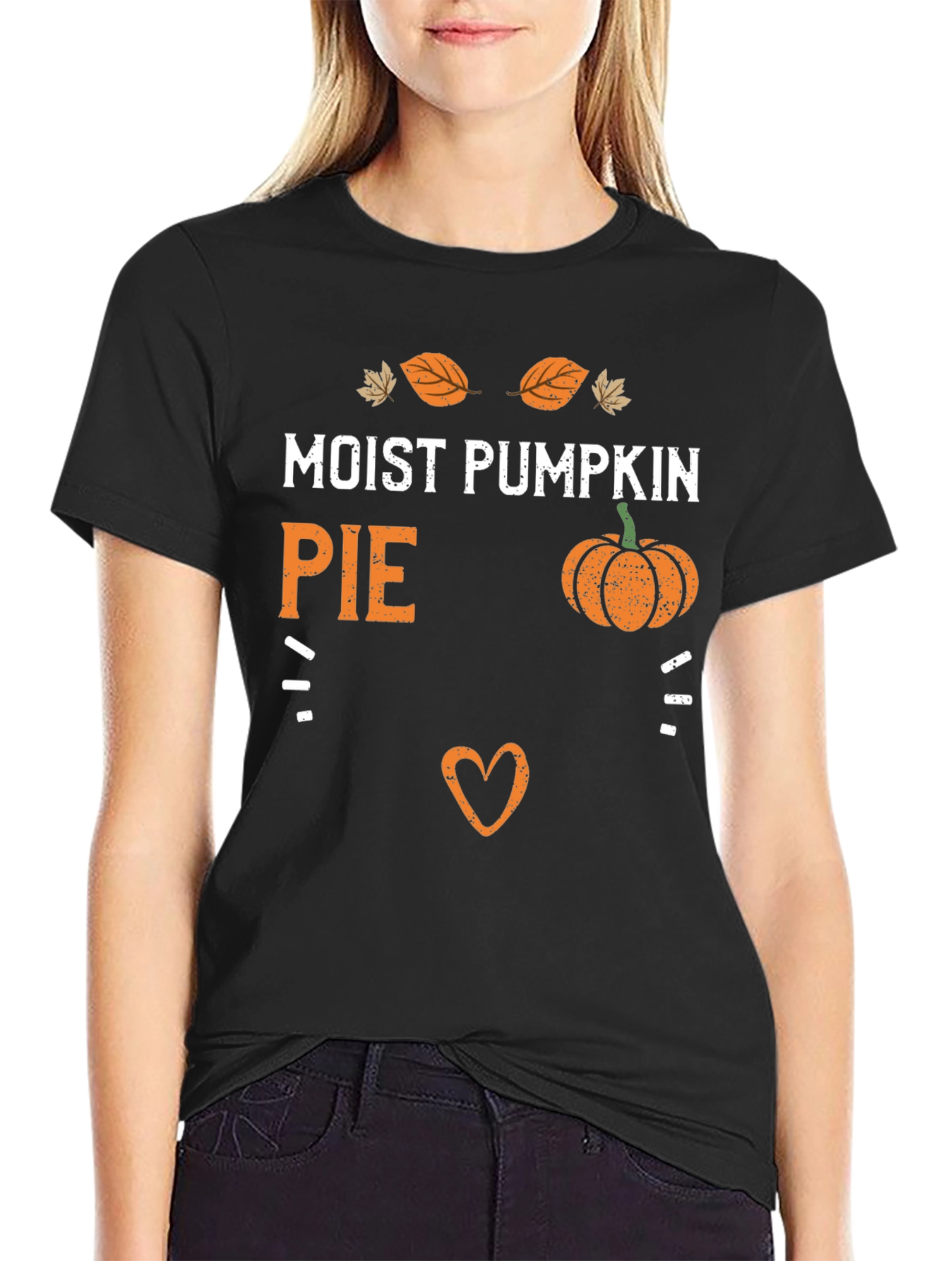 Moist Pumpkin Pie Funny Fall Graphic Tee