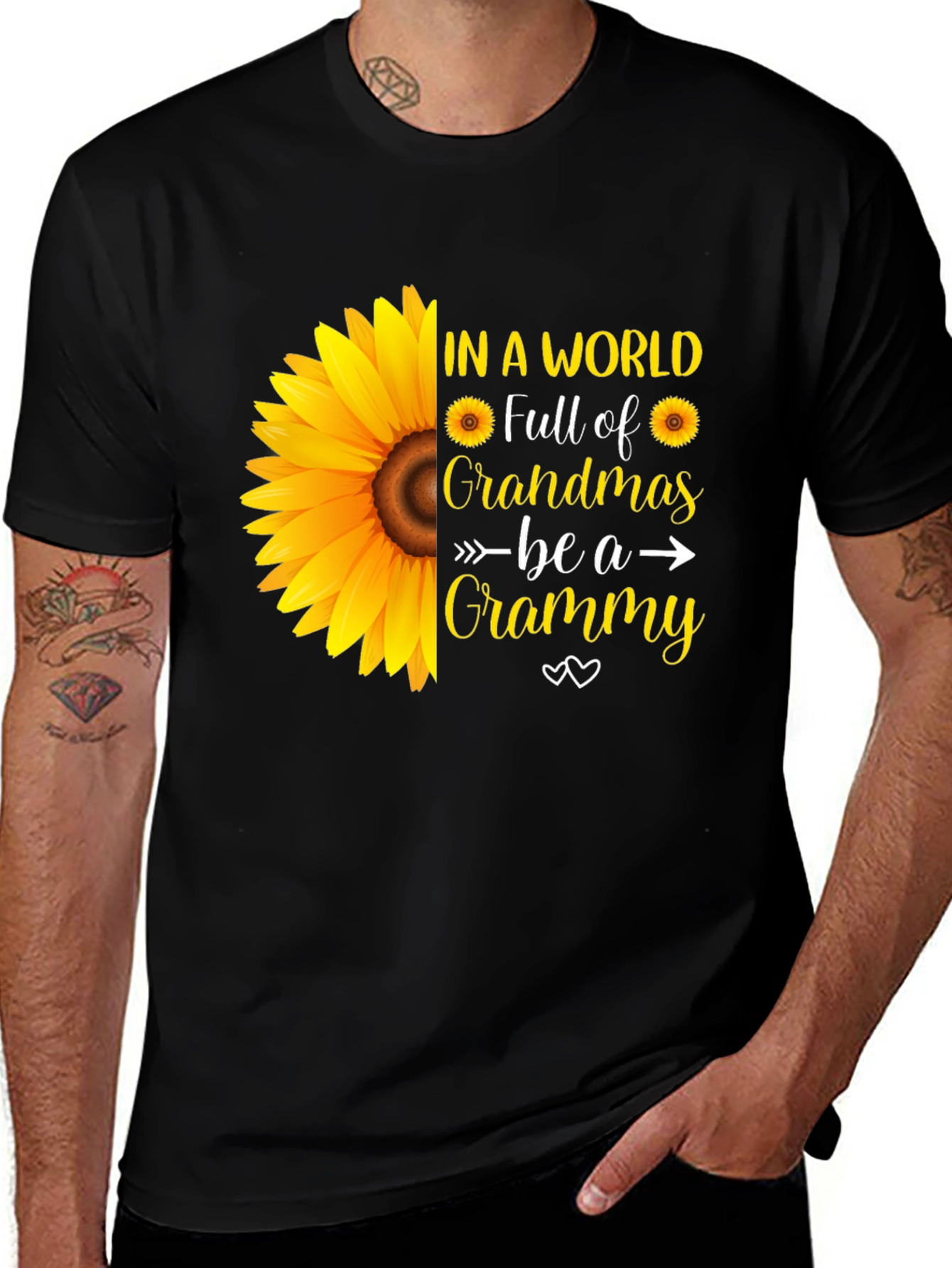 Grandma Sunflower Graphic Tee