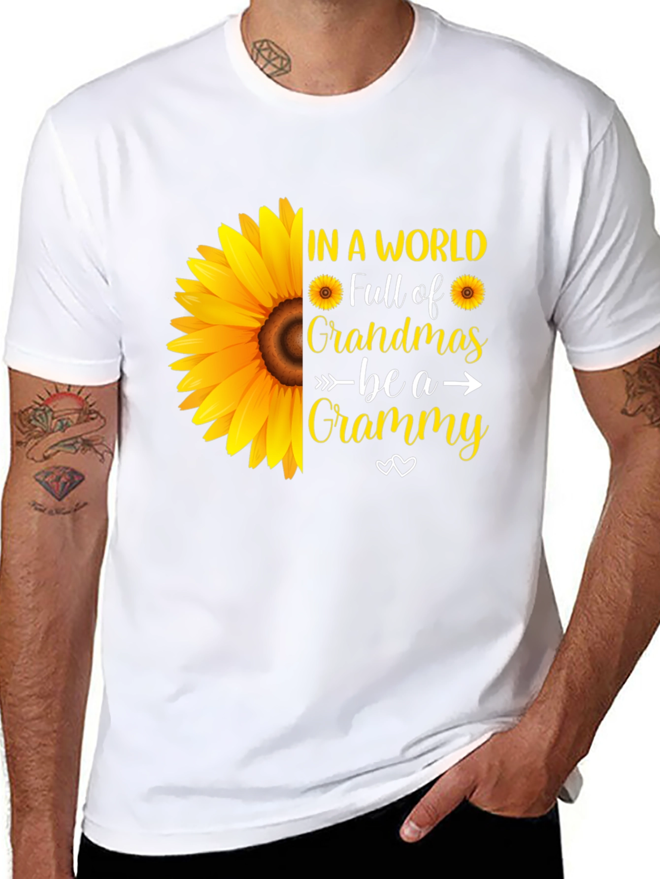 Grandma Sunflower Graphic Tee