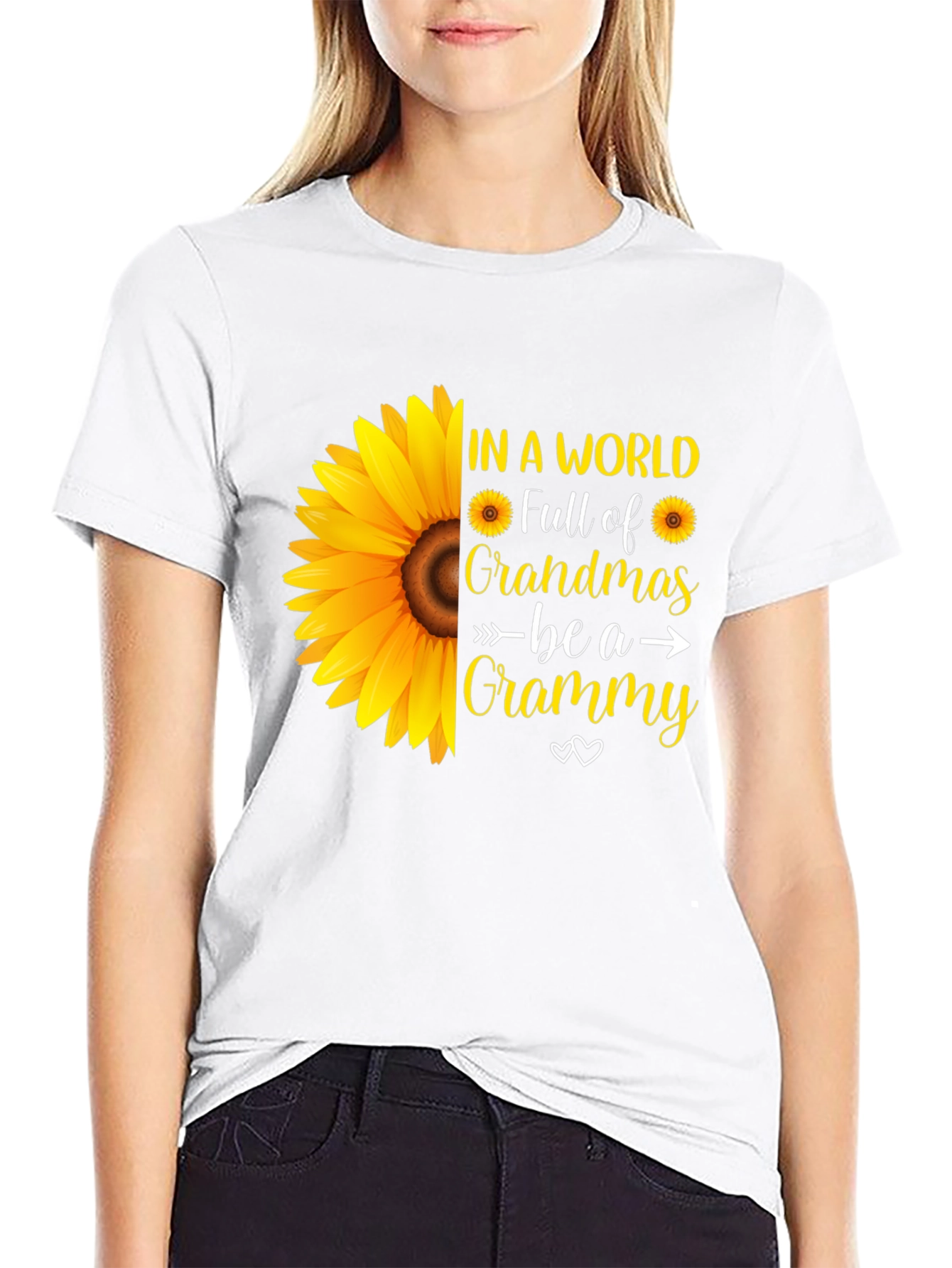 Grandma Sunflower Graphic Tee