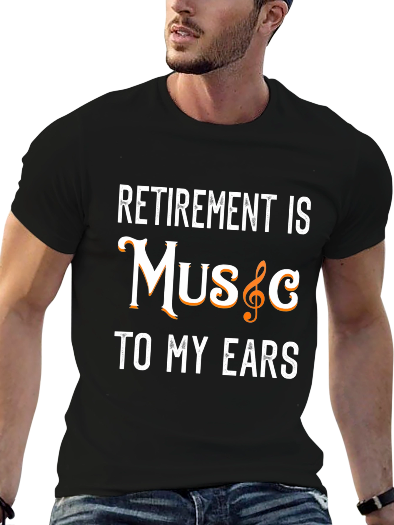 Retirement is Music to My Ears Graphic T-Shirt