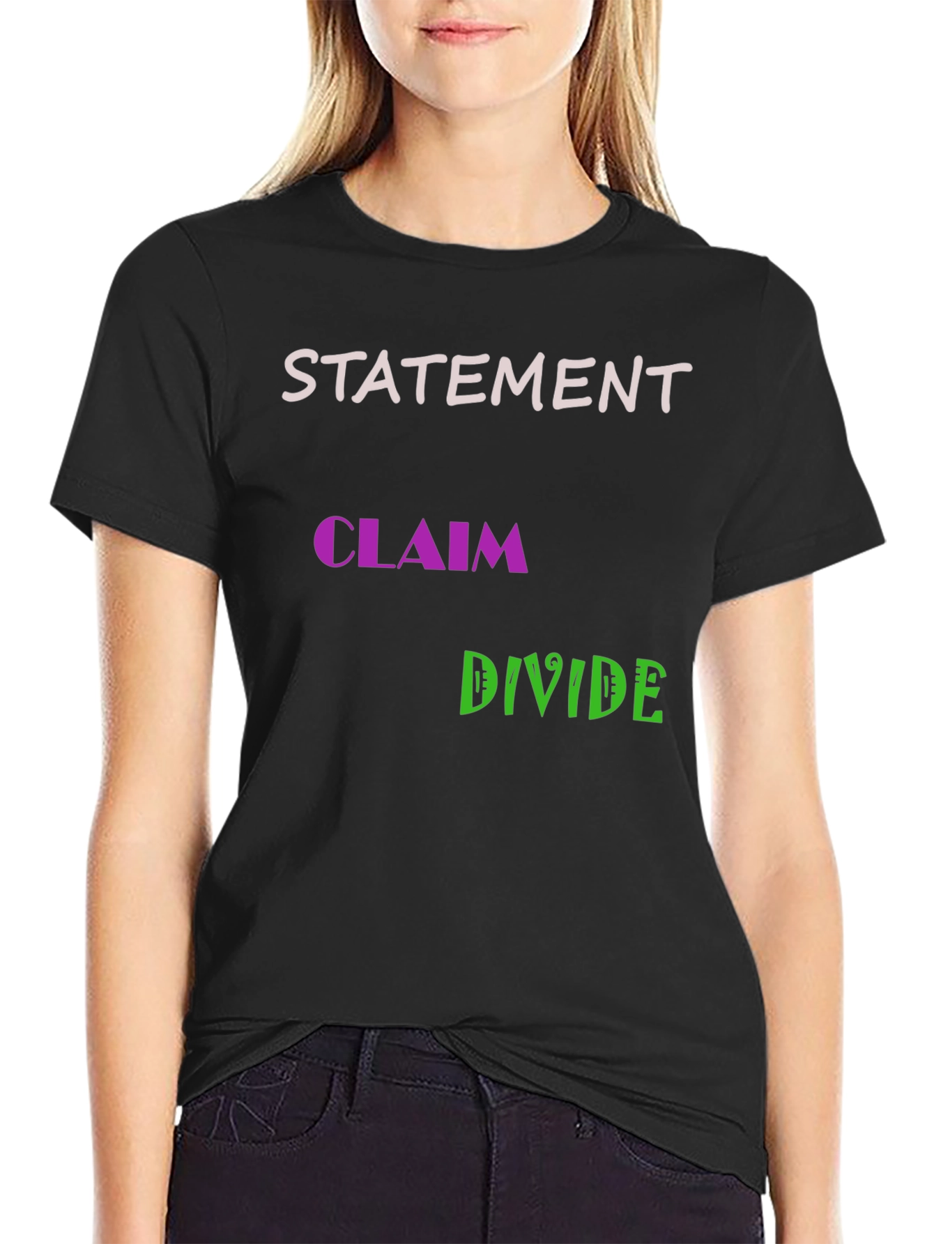 Statement Claim Divide Graphic Tee