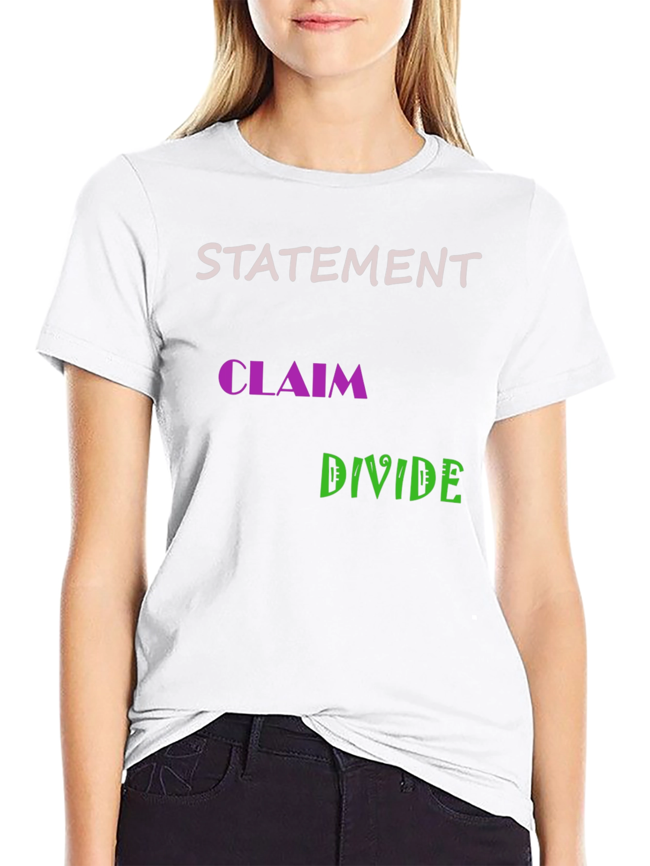 Statement Claim Divide Graphic Tee
