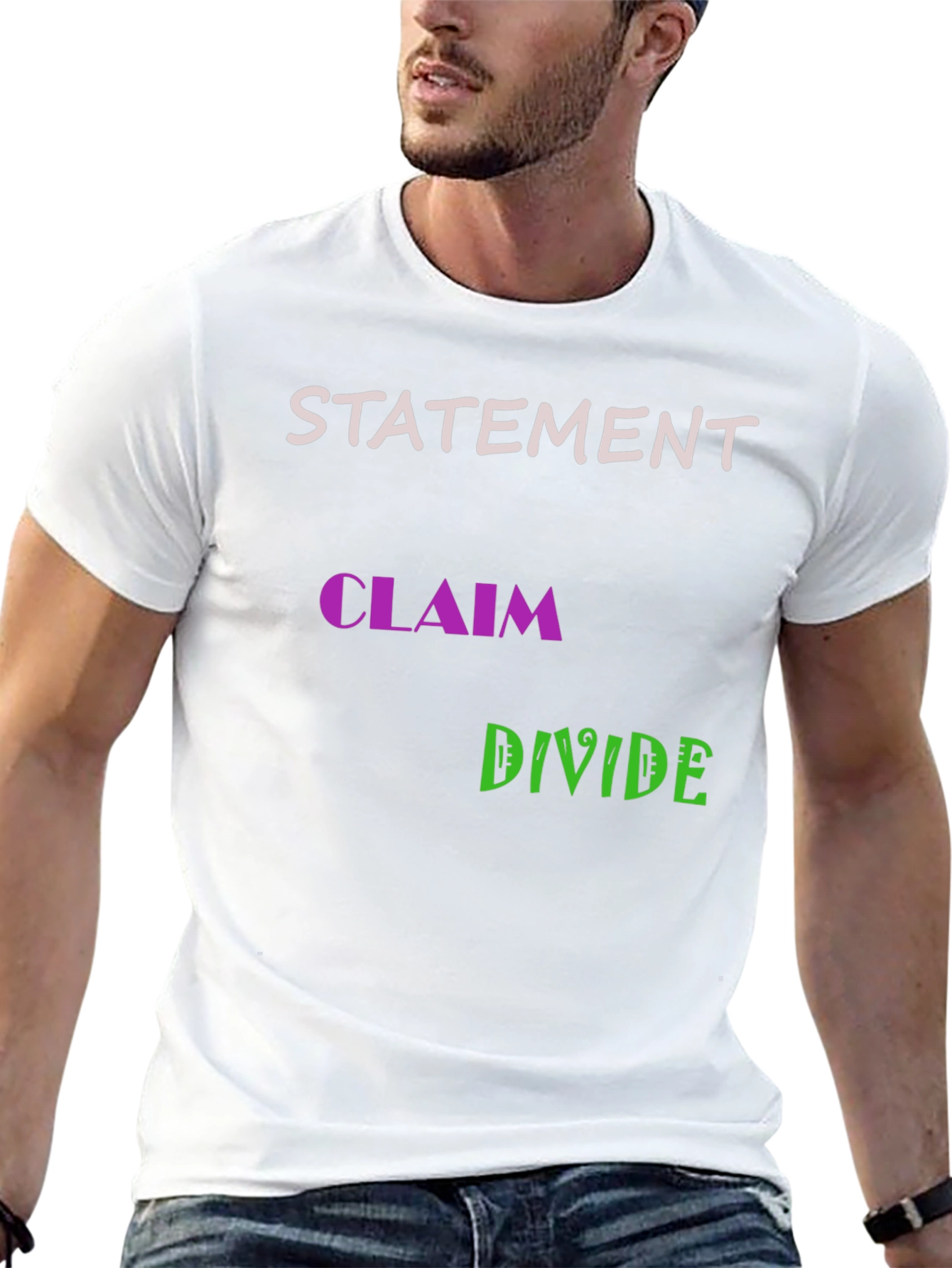Statement Claim Divide Graphic Tee