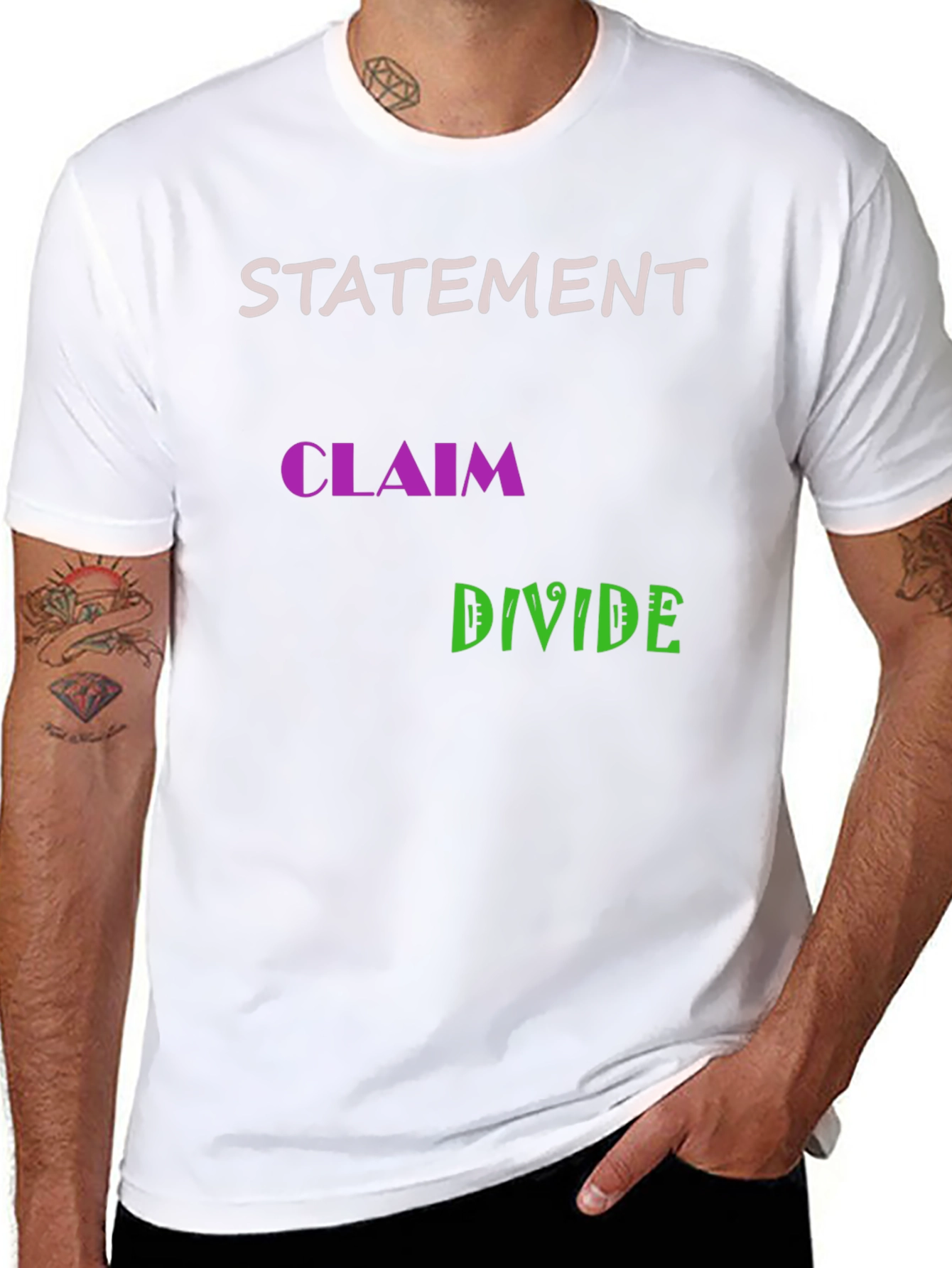 Statement Claim Divide Graphic Tee