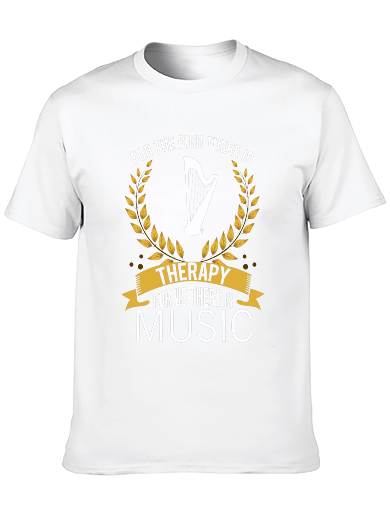 Music Therapy T-Shirt | Harp Graphic Tee