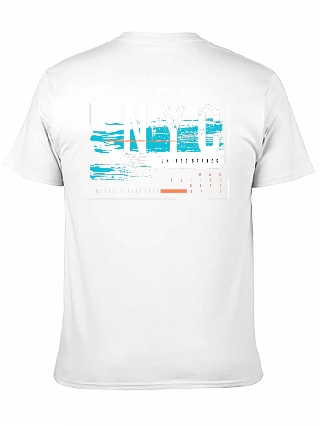 NYC Graphic Print Mens Black T-Shirt