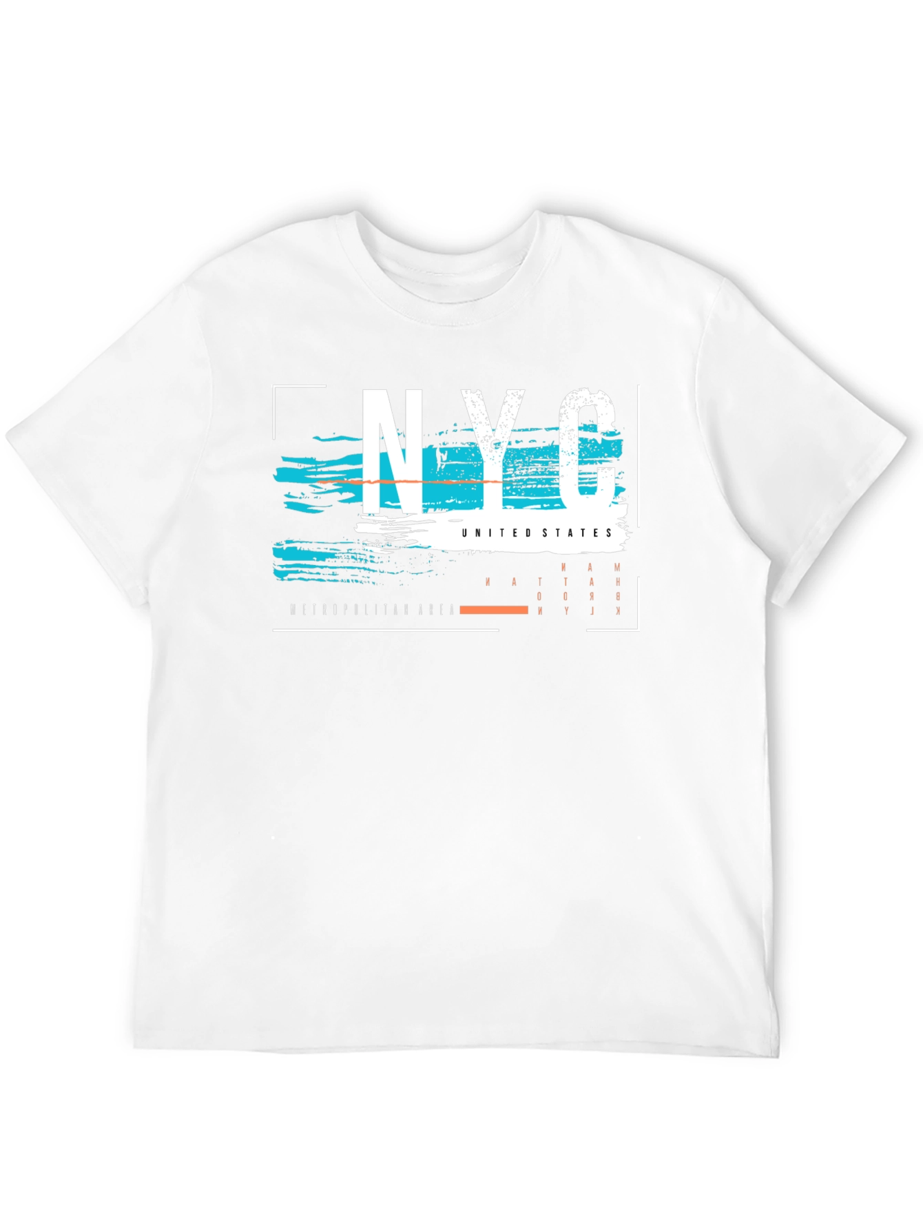 NYC Graphic Print Mens Black T-Shirt