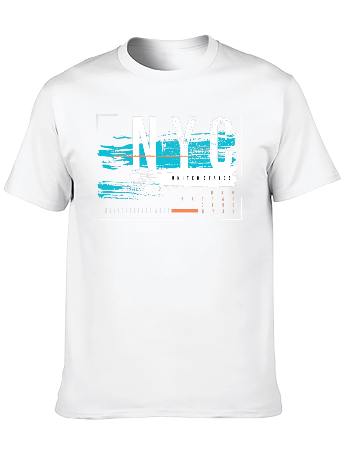 NYC Graphic Print Mens Black T-Shirt