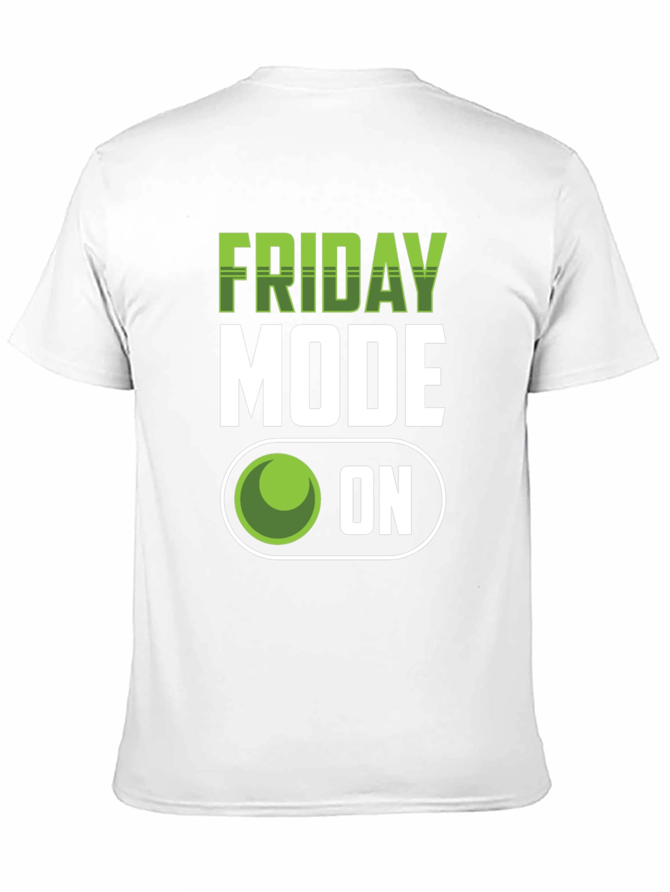 Friday Mode On Graphic T-Shirt - Black Casual Tee
