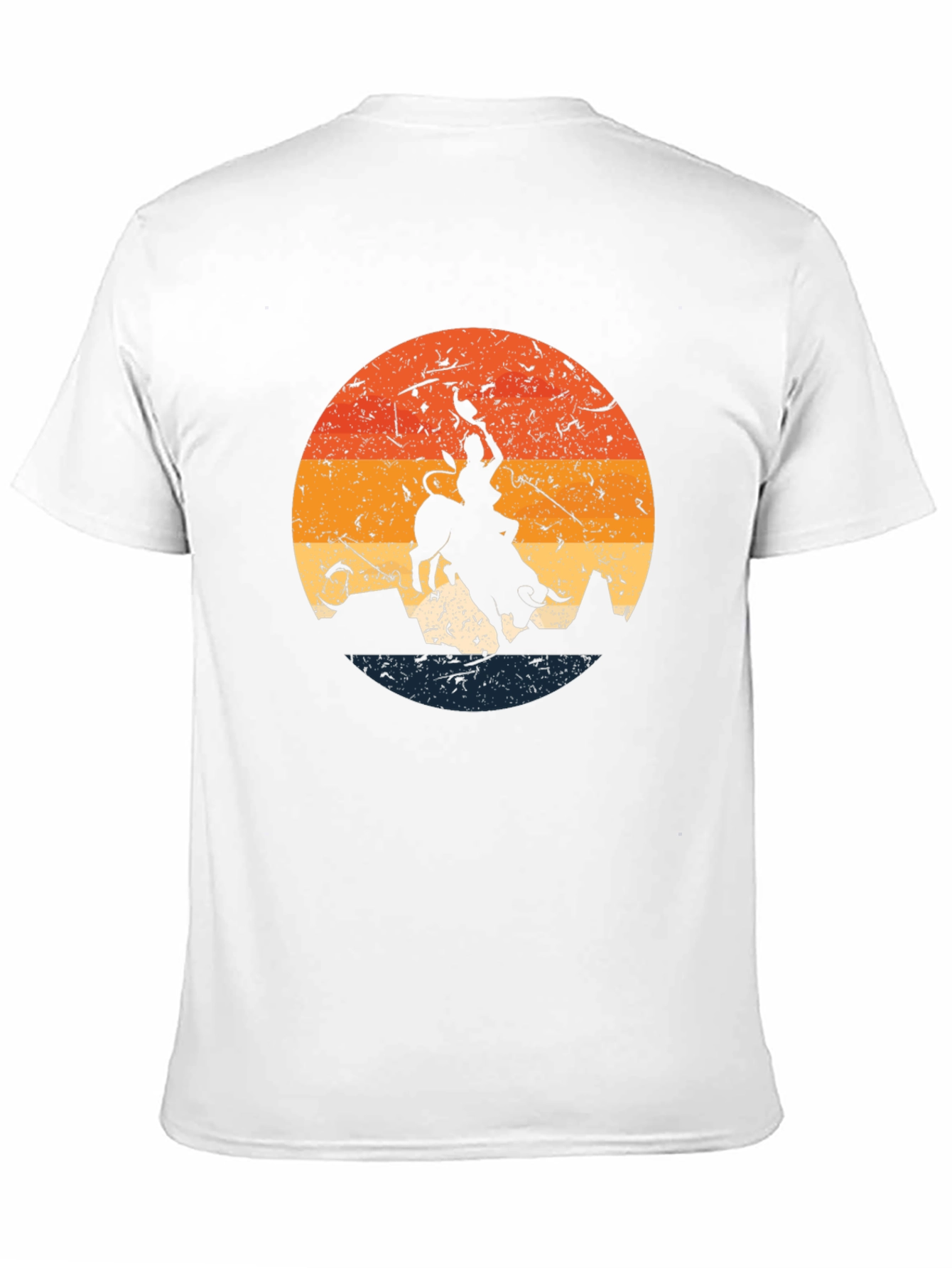 Retro Bull Rider Graphic Tee - Western Style