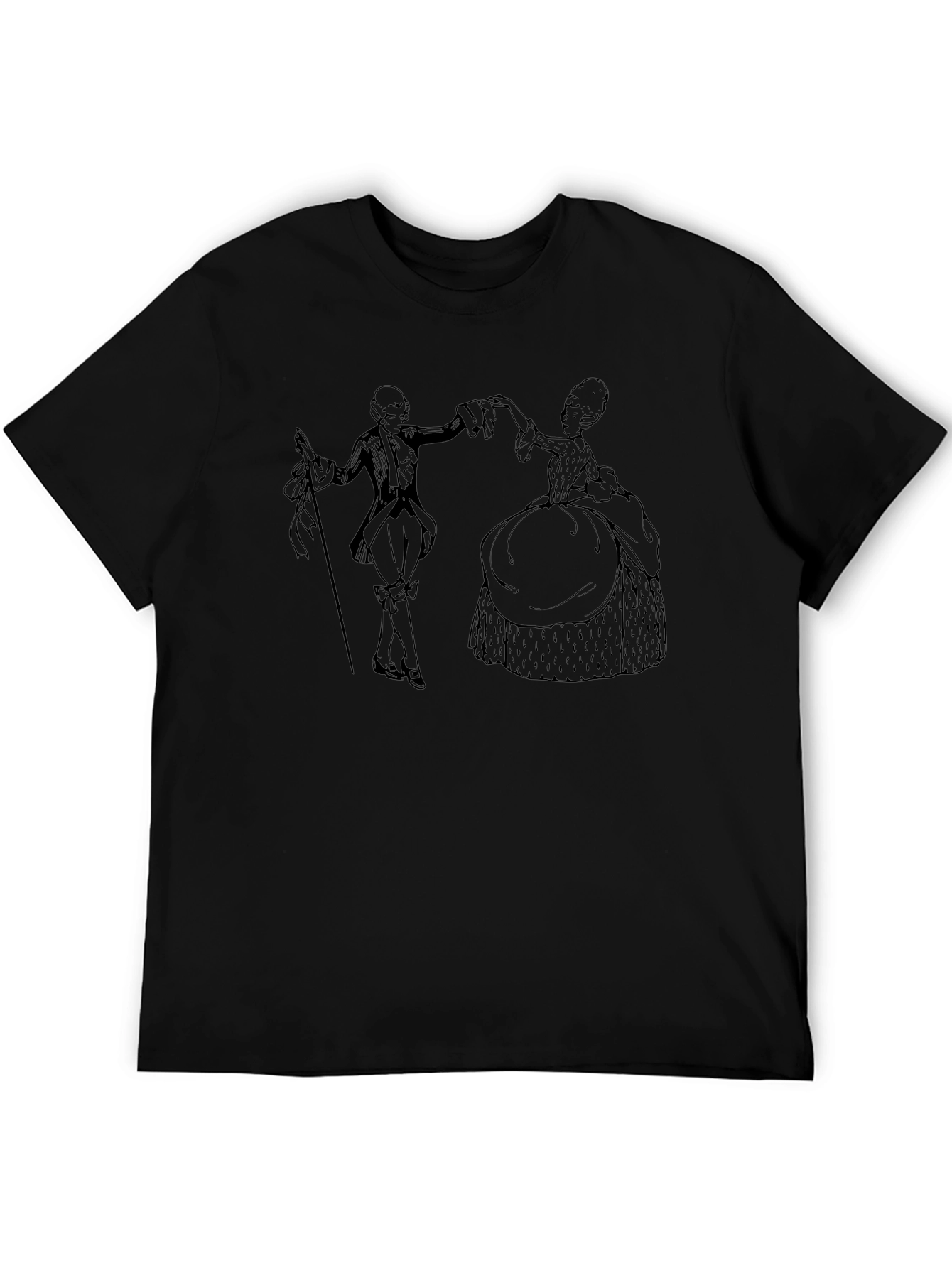 Historical Dance T-Shirt - Elegant Retro Style