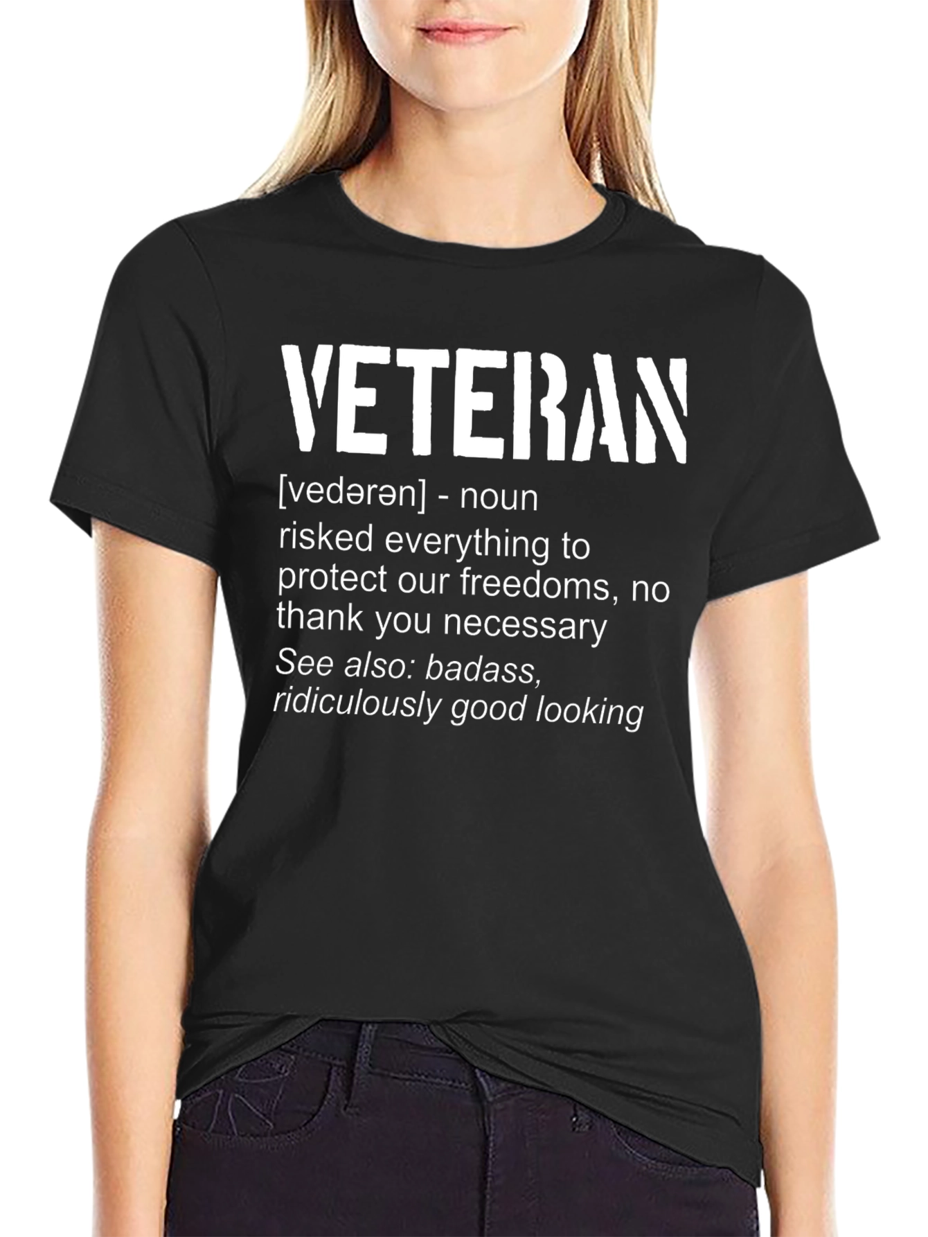 Veteran Definition T-Shirt - Badass & Good Looking