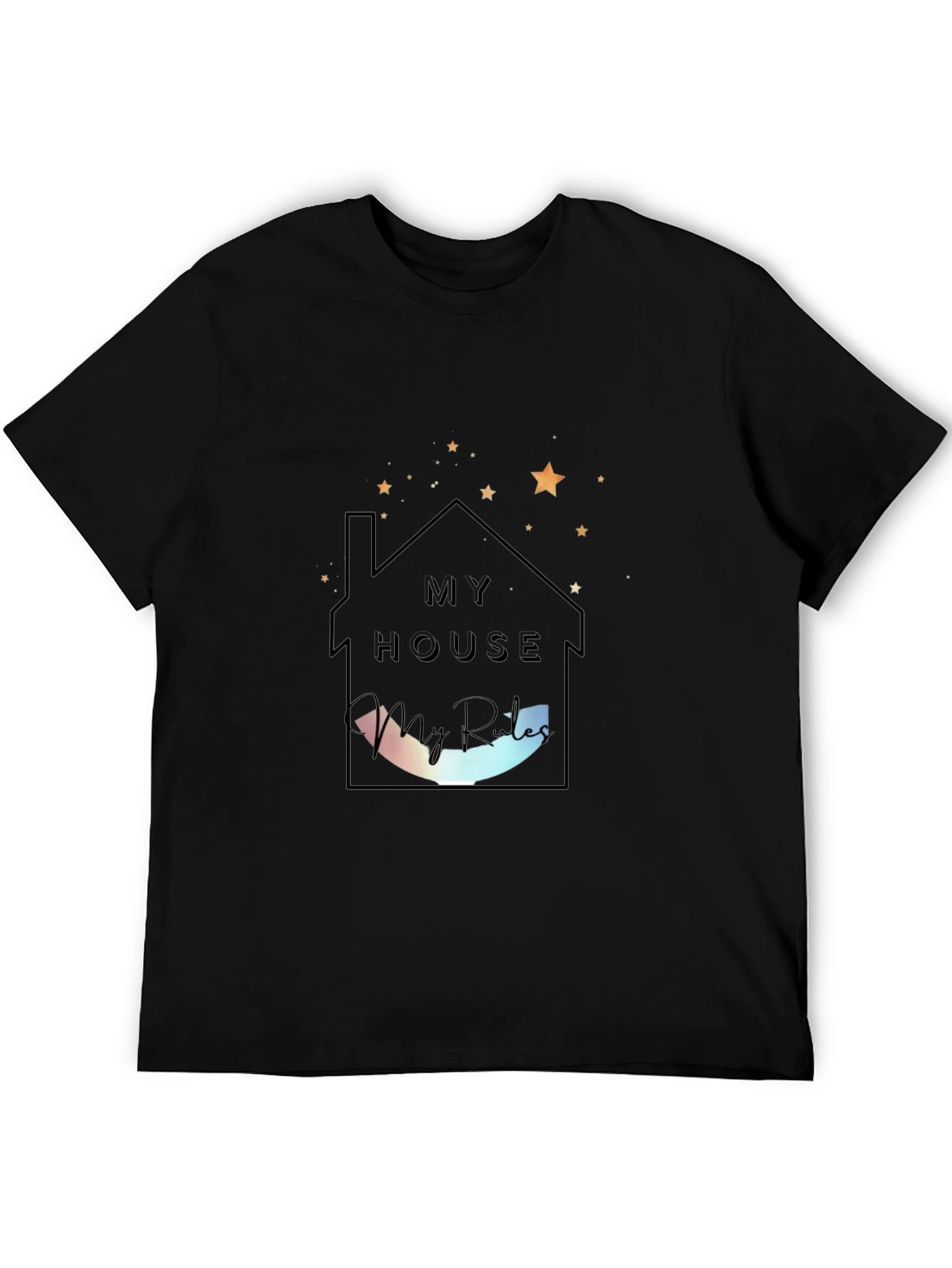 My House My Rules Black Tee