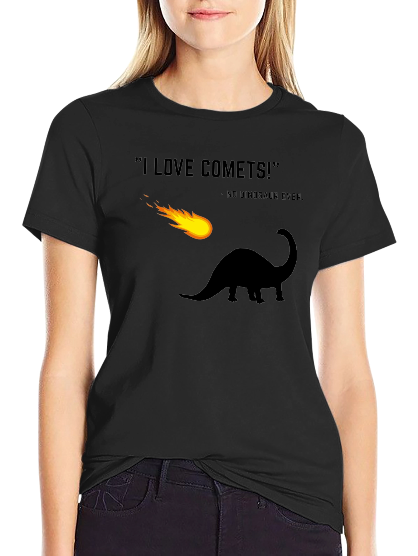 Dinosaur Comet T-Shirt Funny Extinction Tee