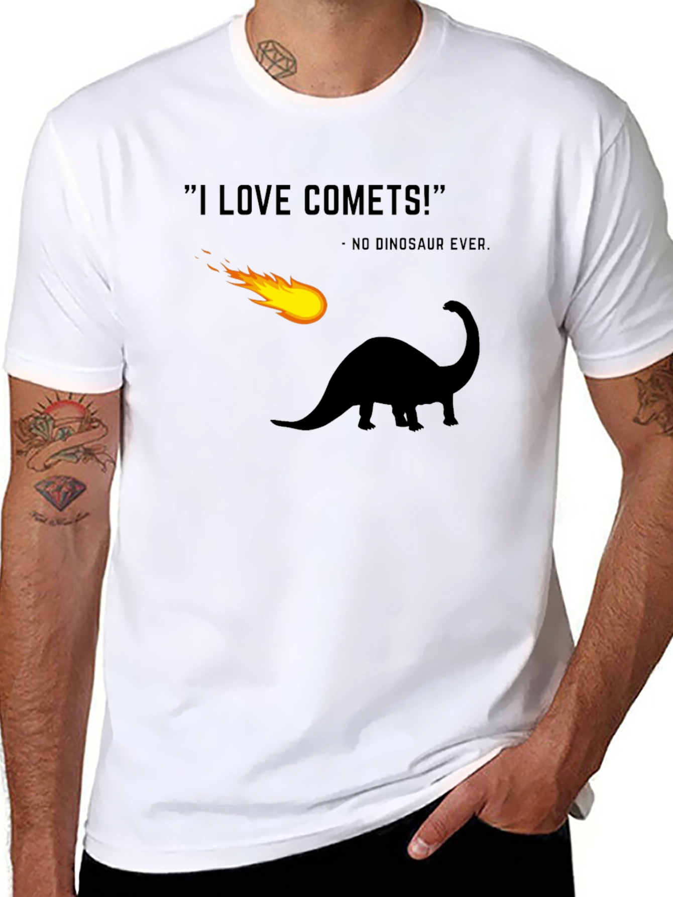 Dinosaur Comet T-Shirt Funny Extinction Tee