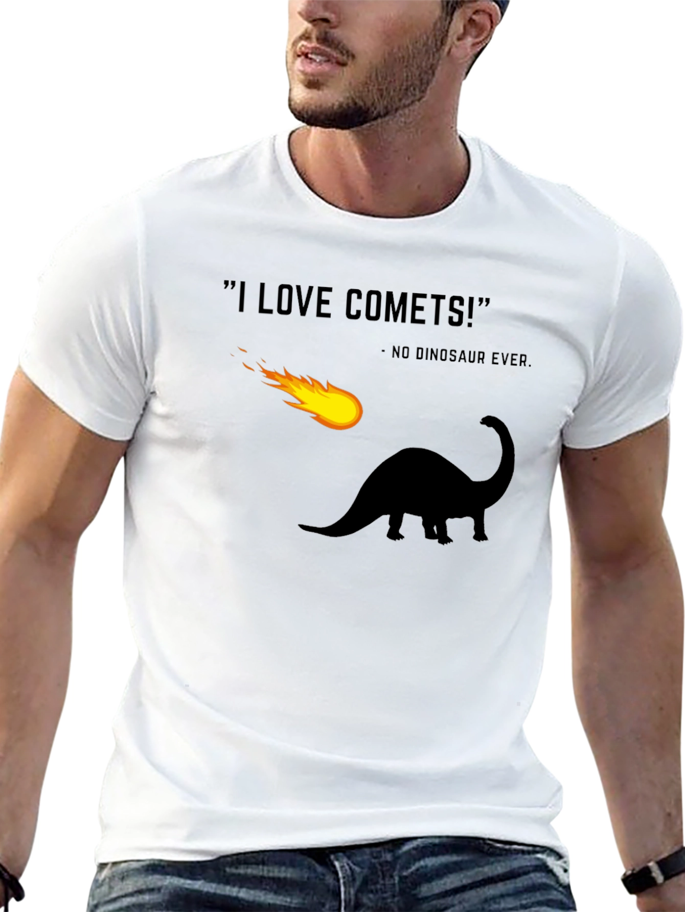 Dinosaur Comet T-Shirt Funny Extinction Tee