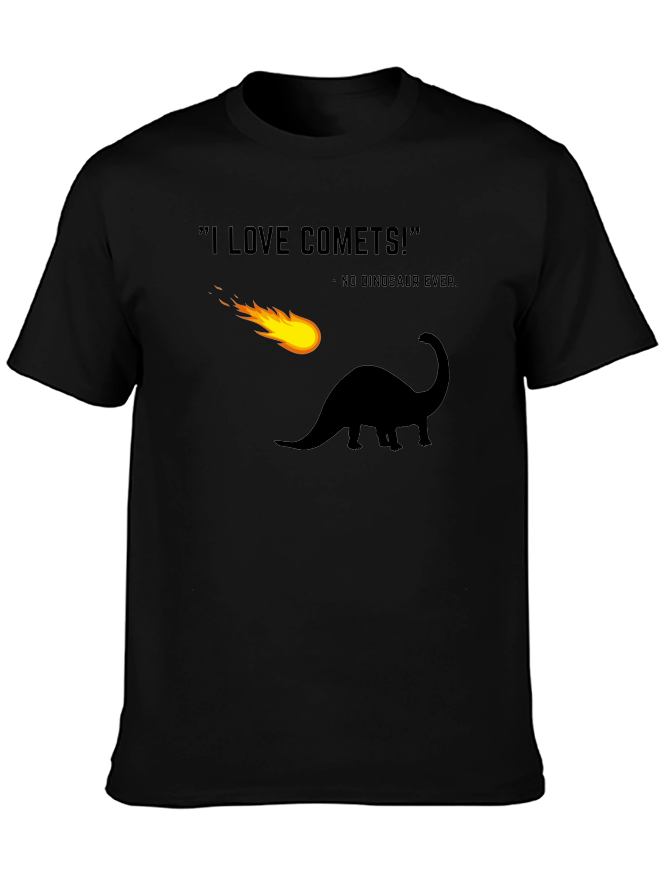 Dinosaur Comet T-Shirt Funny Extinction Tee