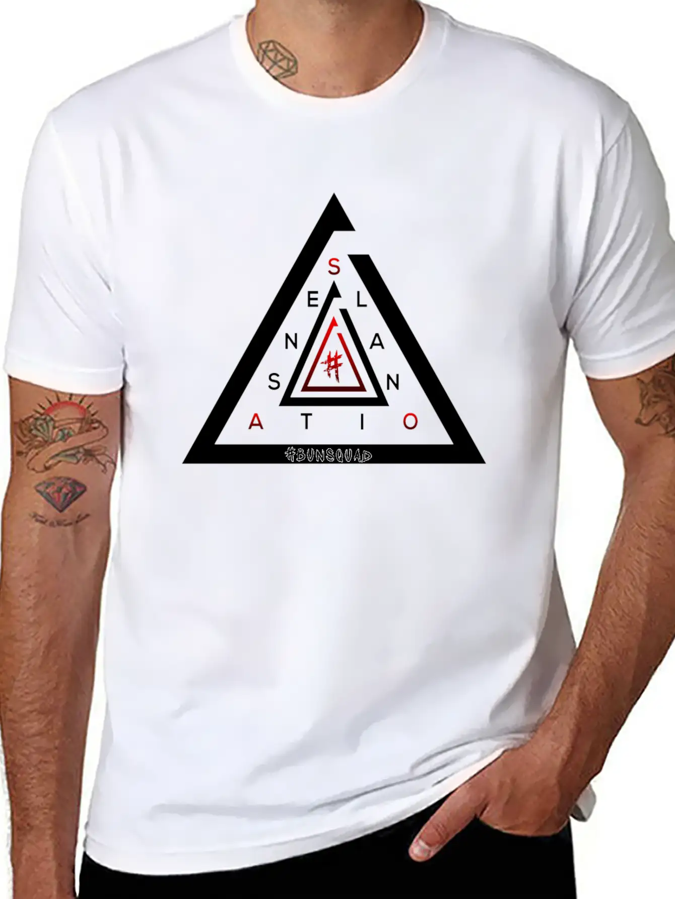#Sensatonal White Unisex Casual T-Shirt – Clean Design For Daily Comfort