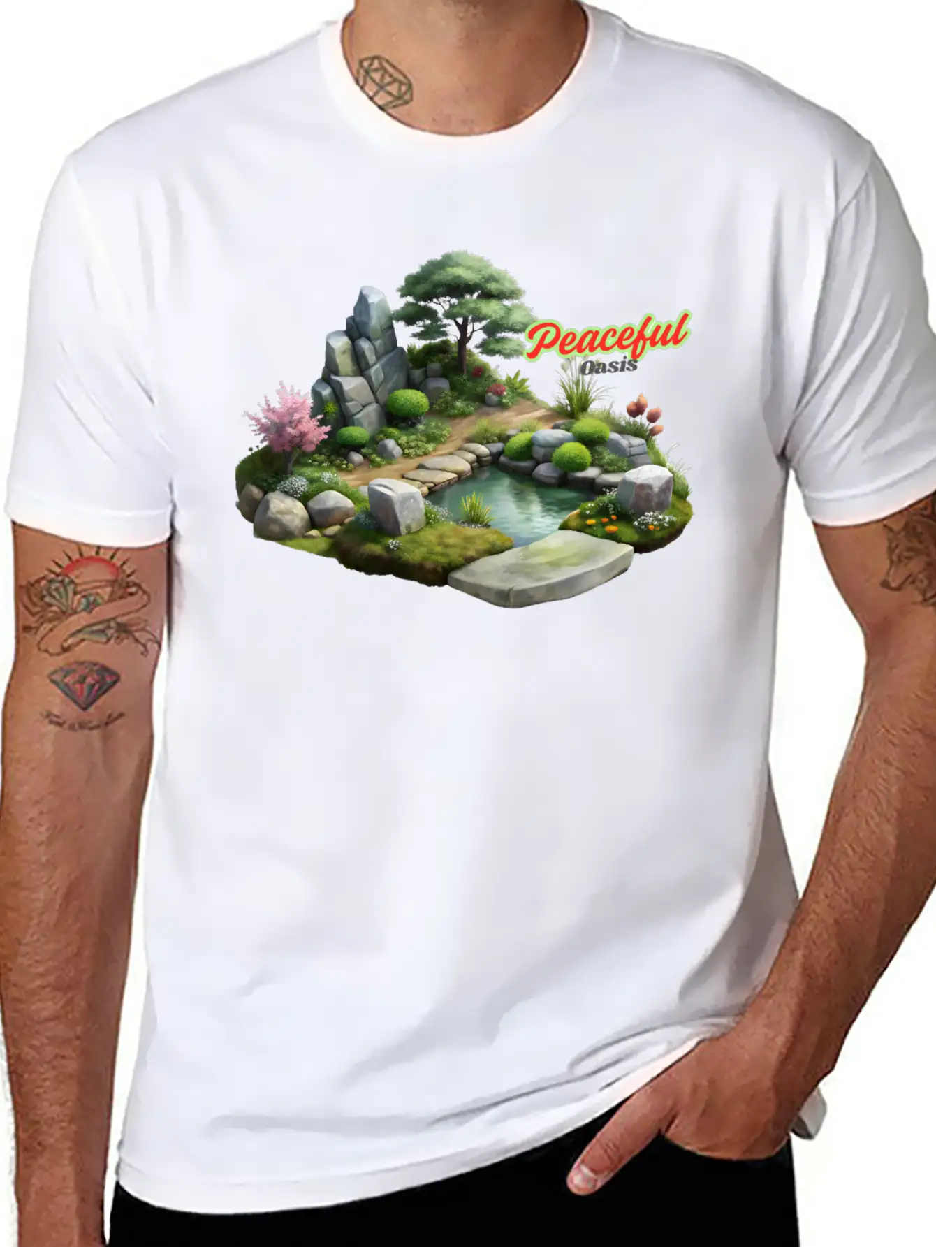 Serene Nature Escape Unisex Casual T-Shirt – Clean Design For Daily Comfort