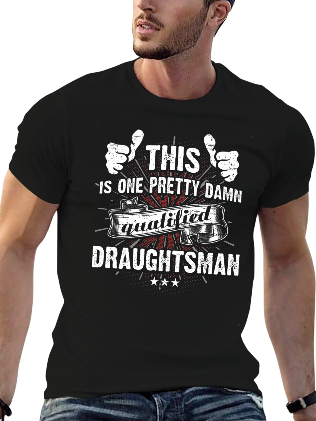 Qualified Draughtsman T-Shirt - Funny Job Pride Tee