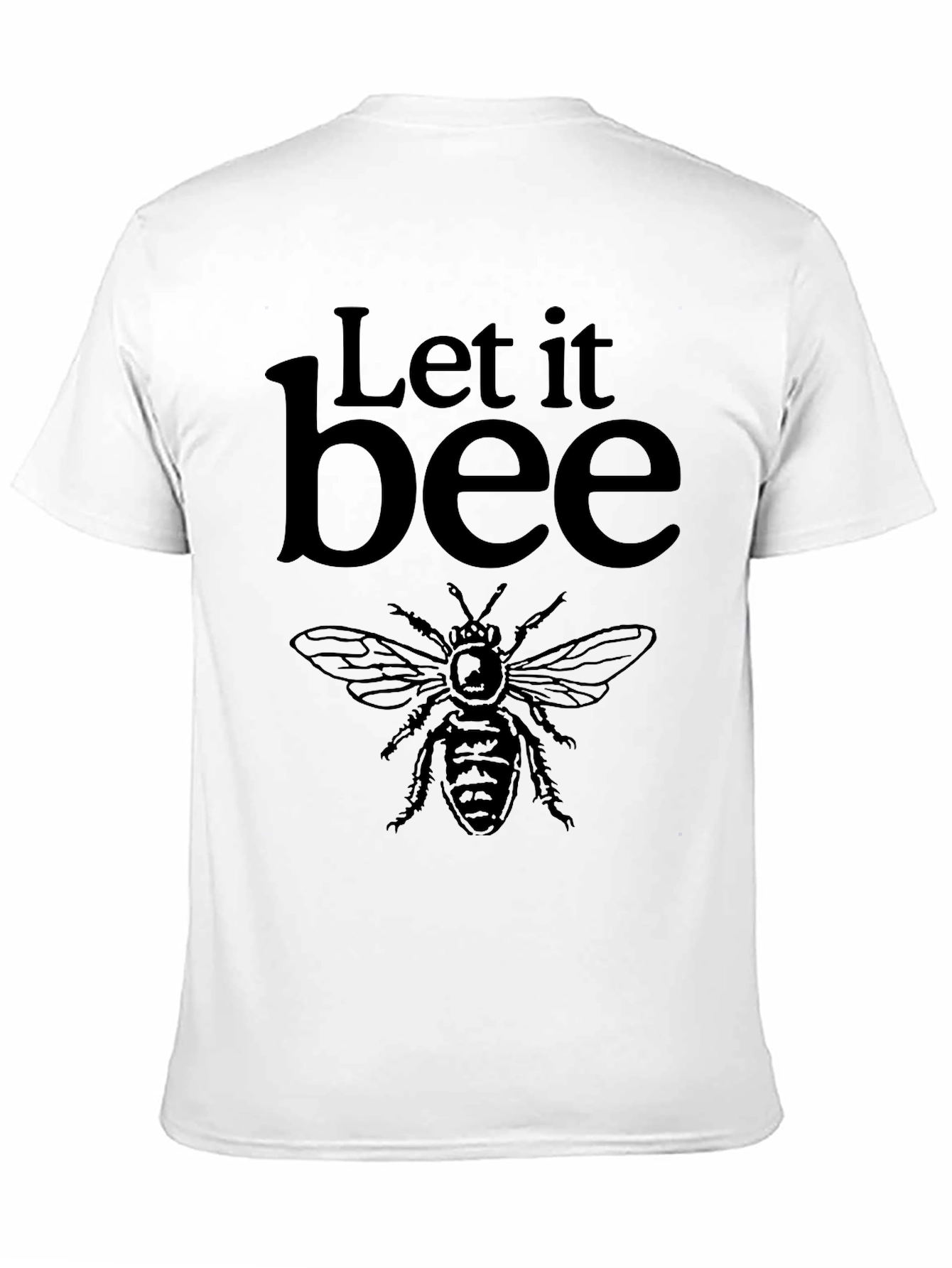 Let It Bee Graphic T-Shirt - Crew Neck Tee