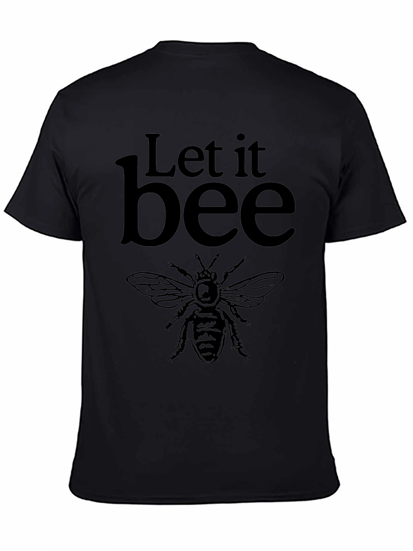 Let It Bee Graphic T-Shirt - Crew Neck Tee