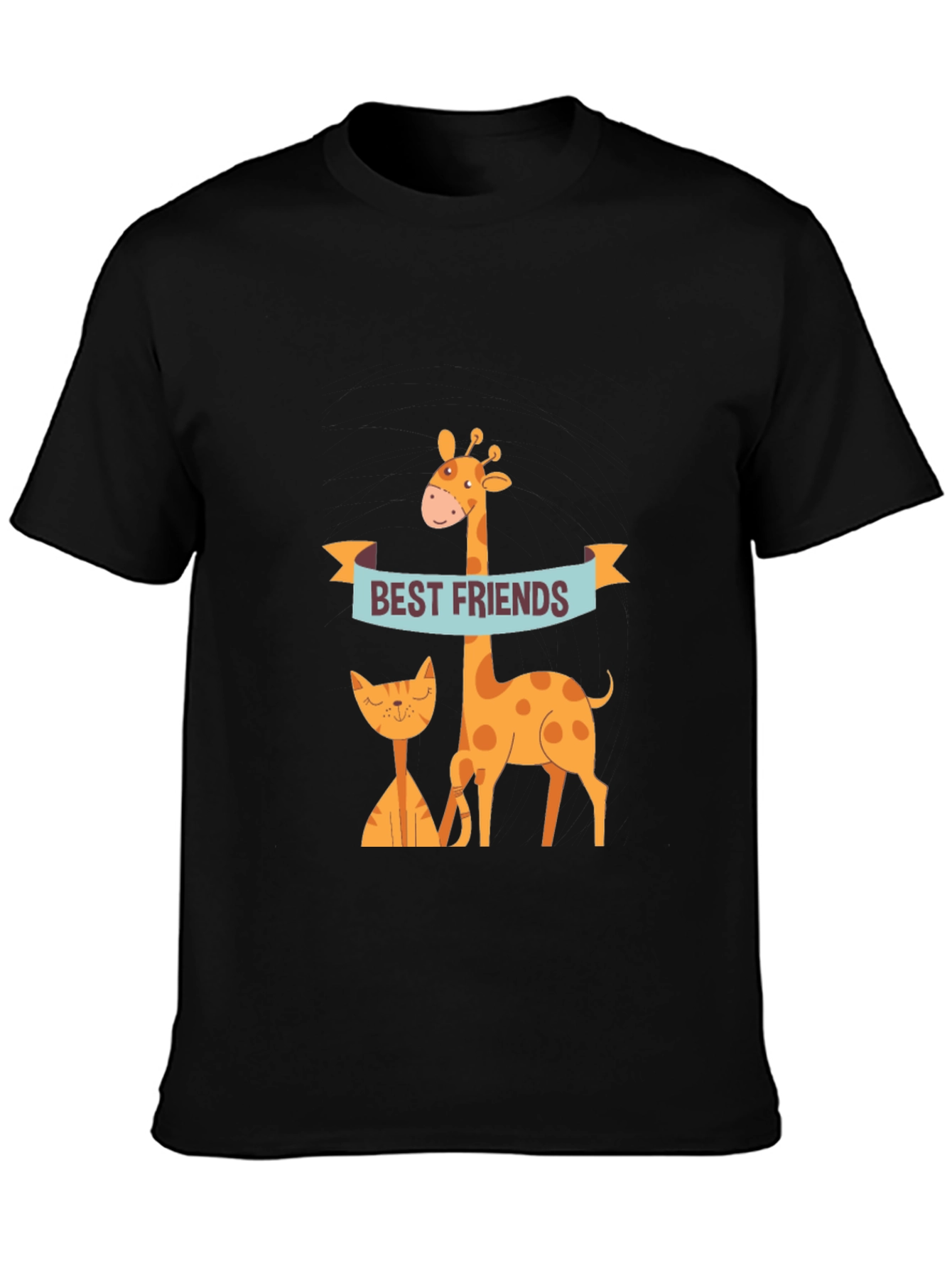 Best Friends Giraffe & Cat Graphic Tee