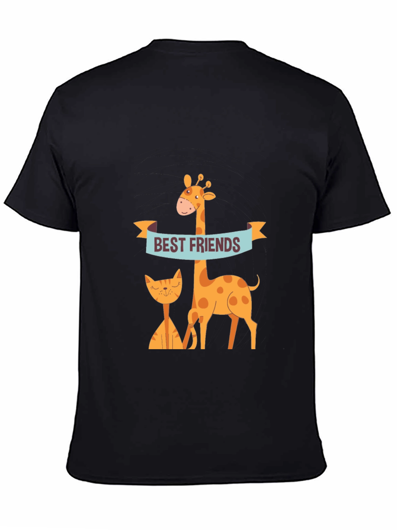 Best Friends Giraffe & Cat Graphic Tee