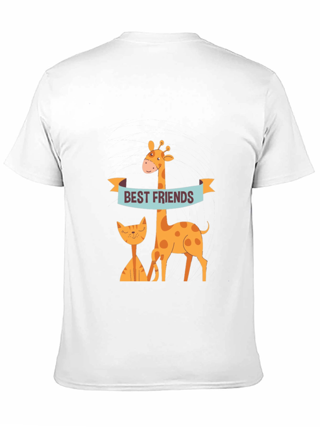 Best Friends Giraffe & Cat Graphic Tee