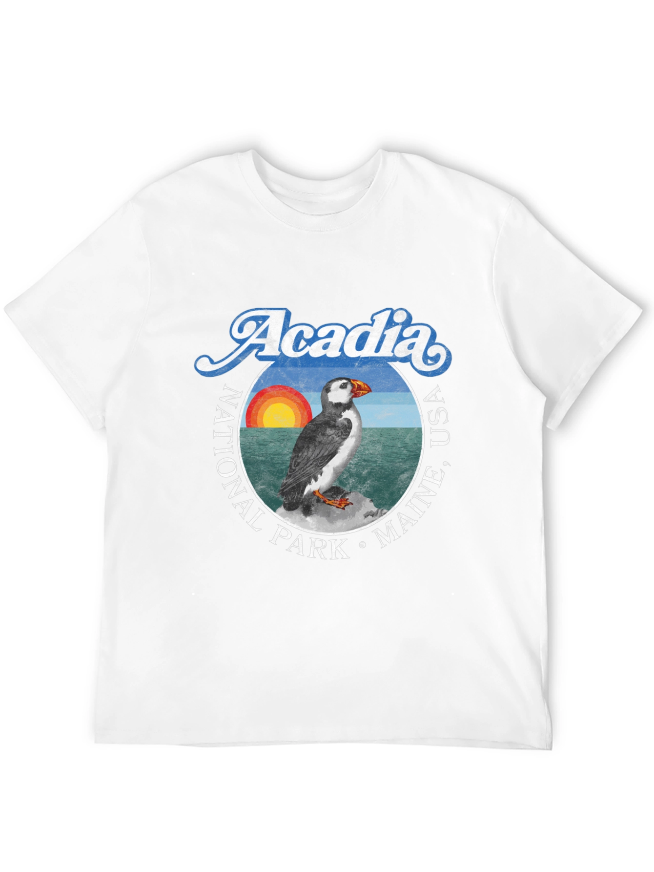 Acadia National Park Puffin Graphic Tee