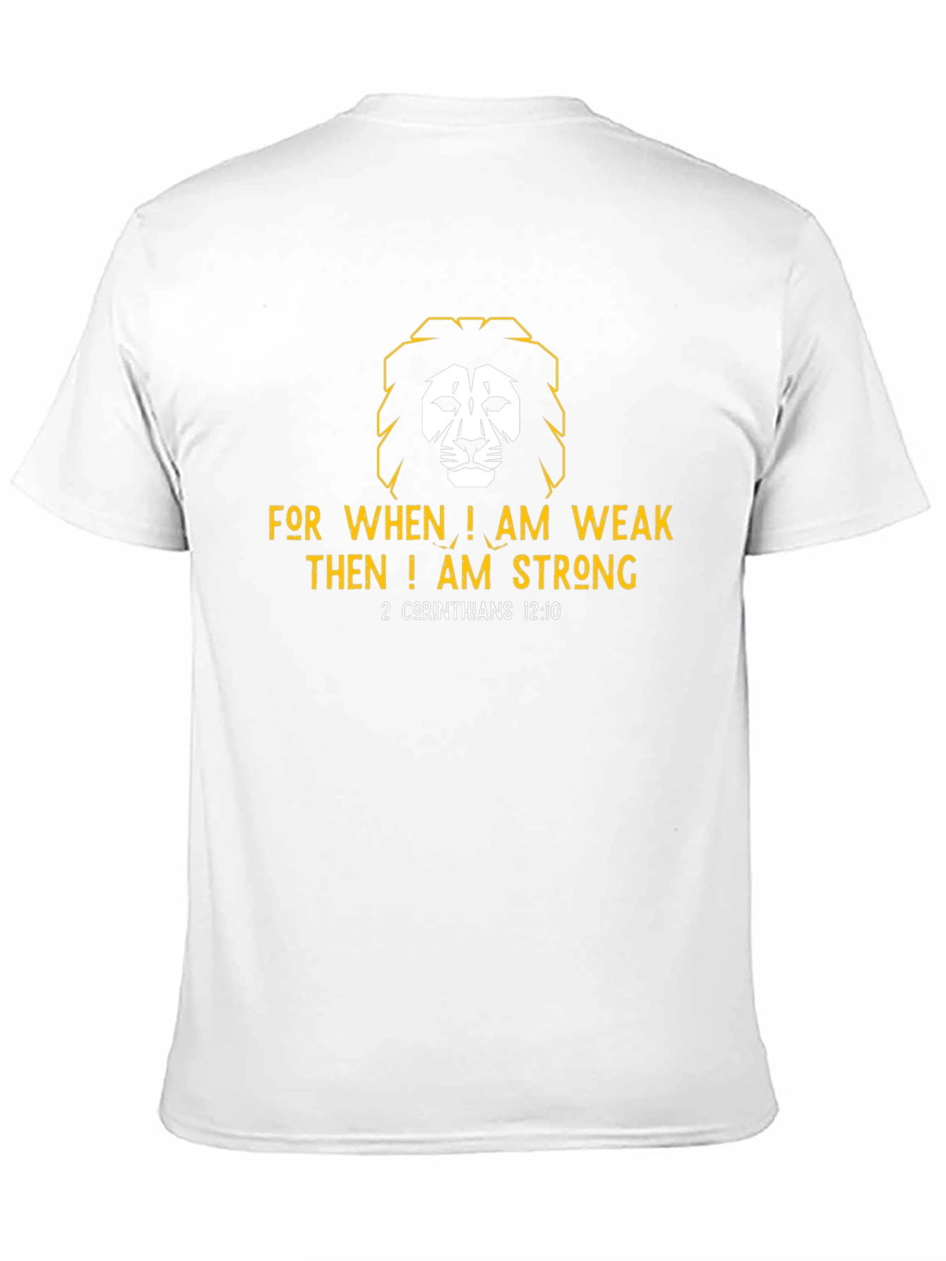 Faith-Inspired Lion Graphic T-Shirt