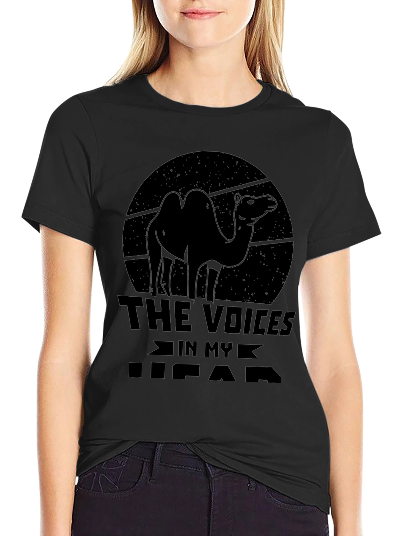 Humorous Voices in My Head Camel Graphic Tee