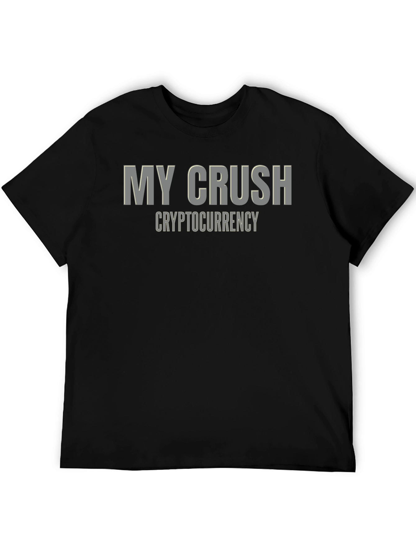 My Crush is Cryptocurrency - Black Graphic Tee