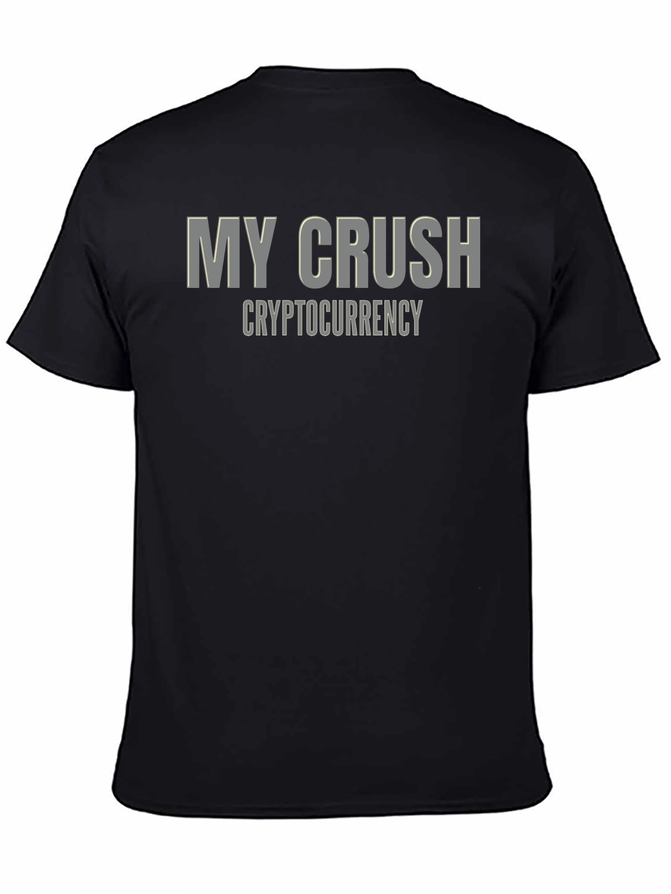My Crush is Cryptocurrency - Black Graphic Tee