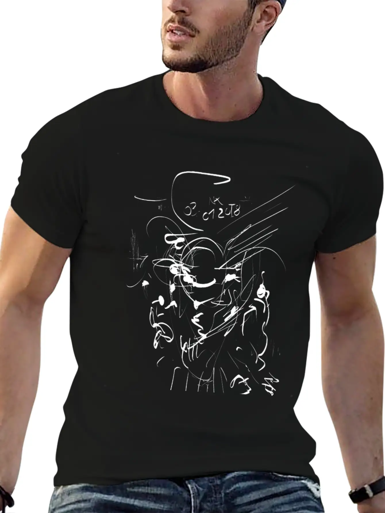 Sketch Unisex Casual T-Shirt – Clean Design For Daily Comfort